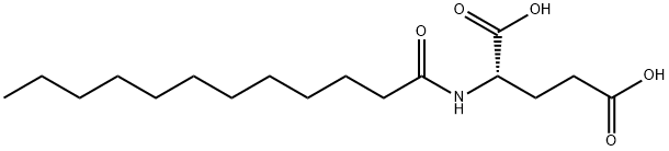 N-ラウロイルグルタミン酸 化学構造式