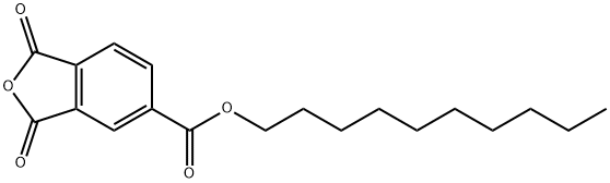 1,3-Dioxoisobenzofuran-5-carboxylic acid decyl ester Struktur