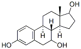 estra-1,3,5(10)-triene-3,7,17-triol 结构式