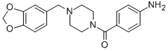 3398-28-5 1-(4-Aminobenzoyl)-4-(1,3-benzodioxol-5-ylmethyl)piperazine