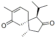 (1R,4S,5S)-4,8-ジメチル-1-イソプロピルスピロ[4.5]デカ-8-エン-2,7-ジオン 化学構造式