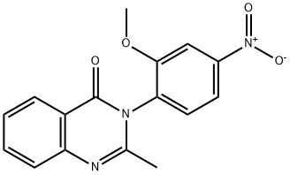 nitromethaqualone Structure