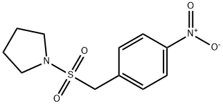 1-[[(4-Nitrophenyl)methyl]sulfonyl]-pyrrolidine Structure