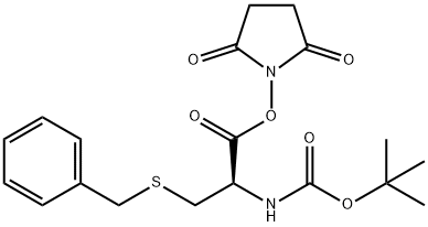 BOC-S-苄基-L-半胱氨酸琥珀酰亚胺基酯,3401-33-0,结构式