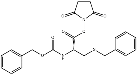 [(R)-2-[(2,5-Dioxo-1-pyrrolidinyl)oxy]-2-oxo-1-[(benzylthio)methyl]ethyl]carbamic acid benzyl ester Structure