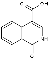 1-氧代-1,2-二氢-4-异喹啉甲酸, 34014-51-2, 结构式