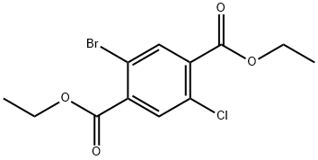 2-溴-5-氯对苯二甲酸二乙酯 结构式