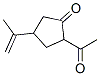 Cyclopentanone, 2-acetyl-4-(1-methylethenyl)- (9CI) Struktur