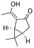 Bicyclo[3.1.0]hexan-3-one, 2-(1-hydroxyethylidene)-6,6-dimethyl-, (1S,2Z,5R)- Struktur