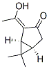 Bicyclo[3.1.0]hexan-3-one, 2-(1-hydroxyethylidene)-6,6-dimethyl-, (1S,2Z,5R)- 化学構造式