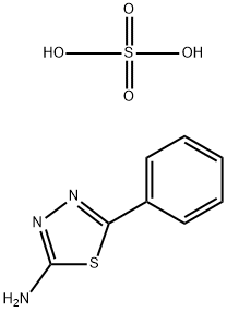 2-アミノ-5-フェニル-1,3,4-チアジアゾール 硫酸塩 化学構造式