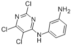 4-(m-aminoanilino)-2,5,6-trichloropyrimidine Structure