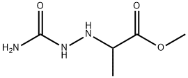 Propanoic acid, 2-[2-(aminocarbonyl)hydrazino]-, methyl ester (9CI) 化学構造式