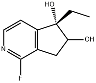 5H-Cyclopenta[c]pyridine-5,6-diol,5-ethyl-1-fluoro-6,7-dihydro-,(5S)-(9CI) Structure