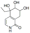 1(2H)-Isoquinolinone, 5-ethyl-5,6,7,8-tetrahydro-5,6,7-trihydroxy- (9CI) Struktur