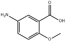 5-AMINO-2-METHOXYBENZOIC ACID Structure