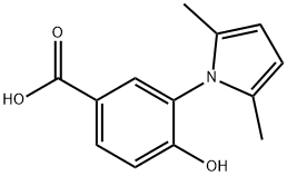 3-(2,5-二甲基吡咯-1-基)-4-羟基苯甲酸,340315-24-4,结构式