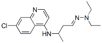 7-chloro-N-[4-(diethylhydrazinylidene)butan-2-yl]quinolin-4-amine 化学構造式