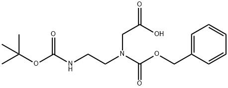 Z-N-(N-BETA-BOC-AMINOETHYL)-GLY-OH Structure