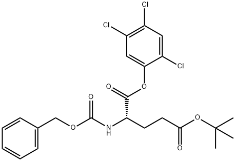 N-[(Benzyloxy)carbonyl]-L-glutamic acid 5-(1,1-dimethylethyl)1-(2,4,5-trichlorophenyl) ester Structure