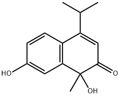 1,7-Dihydroxy-1-methyl-4-isopropylnaphthalen-2(1H)-one 结构式