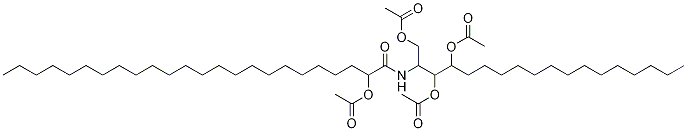 2-(2'-HydroxytetracosanoylaMino)-octadecane-1,3,4-triol tetraacetate Struktur