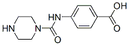 Benzoic acid, 4-[(1-piperazinylcarbonyl)amino]- (9CI) 结构式