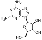 2,6-二氨基嘌呤阿拉伯糖苷,34079-68-0,结构式
