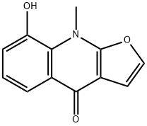 Furo[2,3-b]quinolin-4(9H)-one,  8-hydroxy-9-methyl- Struktur
