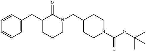 1-Boc-4-(3-benzyl-2-oxopiperidin-1-ylMethyl)piperidine 结构式