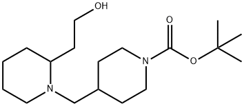1-Boc-4-[2-(2-hydroxyethyl)piperidin-1-ylMethyl]piperidine,340962-94-9,结构式