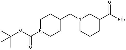 1-Boc-4-(3-carbaMoylpiperidin-1-ylMethyl)piperidine 结构式