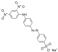 4-[[4-[(2,4-Dinitrophenyl)amino]phenyl]azo]benzenesulfonic acid sodium salt 结构式