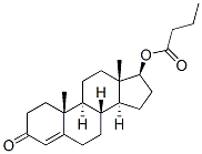 17beta-hydroxyandrost-4-ene-3-one butyrate 结构式