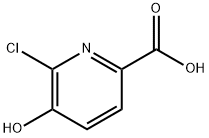 2-Pyridinecarboxylic  acid,  6-chloro-5-hydroxy- Structure