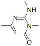 4(3H)-Pyrimidinone, 3,6-dimethyl-2-(methylamino)- (9CI) Struktur