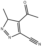 3H-Pyrazole-5-carbonitrile, 4-acetyl-3-methyl- (9CI) Struktur