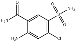 2-amino-4-chloro-5-sulphamoylbenzamide,34121-17-0,结构式