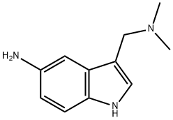 5-アミノ-N,N-ジメチル-1H-インドール-3-メタンアミン 化学構造式