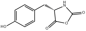 (4S)-4-[(4-羟基苯基)甲基]-2,5-恶唑烷二酮,3415-08-5,结构式