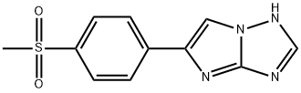 5-[4-(Methylsulfonyl)phenyl]-1H-imidazo[1,2-b][1,2,4]triazole Structure