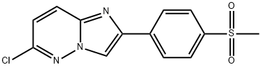 6-Chloro-2-[4-(methylsulfonyl)phenyl]imidazo[1,2-b]pyridazine,3415-21-2,结构式