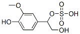 1-hydroxy-4-(2-hydroxy-1-sulfooxy-ethyl)-2-methoxy-benzene Structure