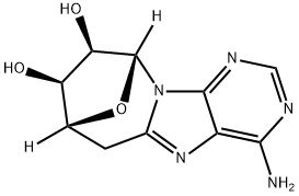 5'-デオキシ-5',8-シクロアデノシン 化学構造式