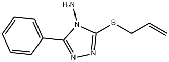 3-(allylsulfanyl)-5-phenyl-4H-1,2,4-triazol-4-ylamine 化学構造式