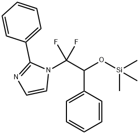 1-(1,1-DIFLUORO-2-PHENYL-2-TRIMETHYLSILOXY-ETHYL)-2-PHENYLIMIDAZOLE Structure