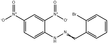 2-Bromobenzaldehyde 2,4-dinitrophenyl hydrazone,34158-85-5,结构式
