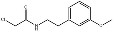 2-CHLORO-N-[2-(3-METHOXYPHENYL)ETHYL]-ACETAMIDE Struktur