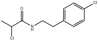 2-CHLORO-N-[2-(4-CHLORO-PHENYL)-ETHYL]-PROPIONAMIDE 化学構造式