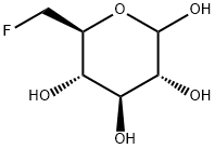 6-デオキシ-6-フルオロ-D-グルコース 化学構造式